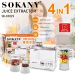 Sokany SK-03029 Extracteur de Jus 4-en-1 | 800W