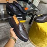Mocassins en cuir MARRON– Élégance intemporelle et confort