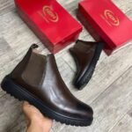 Bottines NDH en cuir marron – Élégance et confort assuré