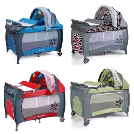 Lit Parapluie Bébé MammasKids – Pliant, Sécurisé & Confortable