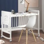Lit Bébé en Bois Happy Baby – Sécurisé, Réglable et Confortable – Image 2