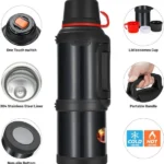 Thermos D.KADI 4L – Bouteille Isotherme Chaud/Froid 304