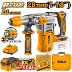 Perforateur sans fil INGCO 20V 28 mm brushless SDS+