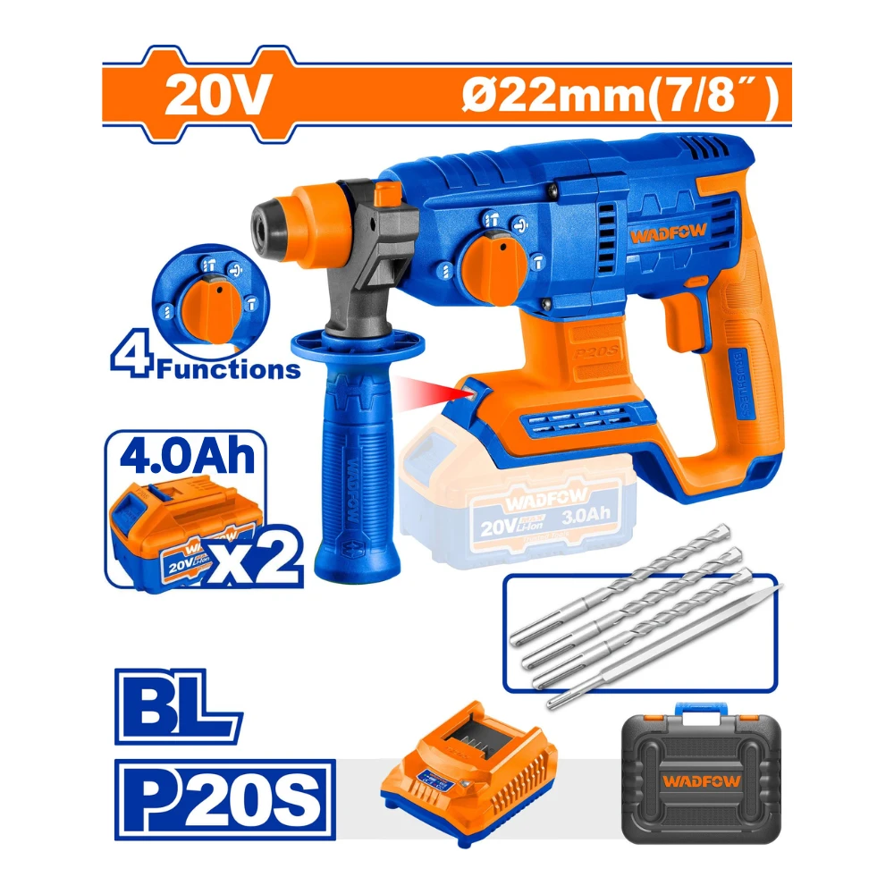 Perforateur Sans Fil WADPOW 20V – Puissance & Liberté Perforateur Sans Fil WADFOW 20V – Puissance & Liberté – Image 1