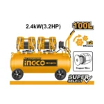 Compresseur d’air INGCO 100L sans huile – Moteur 3.2HP