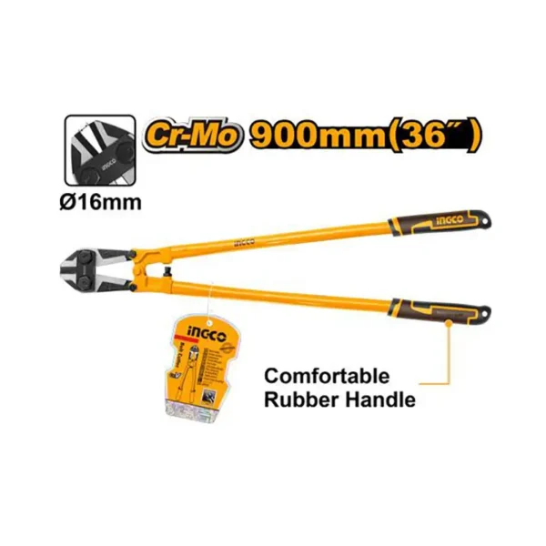 coupe-boulons-ingco-900mm-lame-crmo-HBC0836-1-600x600 Coupe-boulons INGCO 900 mm (36″) avec lame Cr-Mo et poignée ergonomique – Image 1