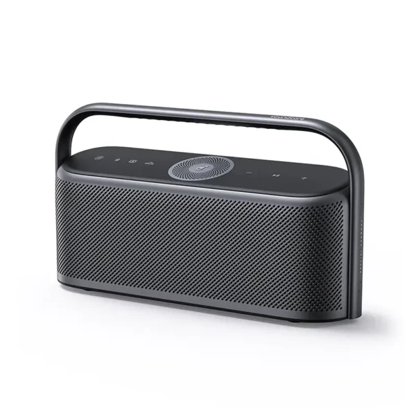 enceinte-bluetooth-portable-noire-design-600x600 Enceinte Bluetooth Portable Motion X600 – Son Haute Fidélité et Audio Spatial Immersif – Image 1