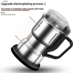Moulin électrique en inox – Idéal pour épices, grains et café – Image 2