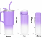 Ensemble de trois gourdes dégradées