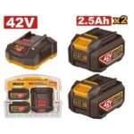 Kit batterie 42V 2x2,5AH + chargeur