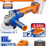 Meuleuse sans fil WADFOW 20V 115mm – 950W Max