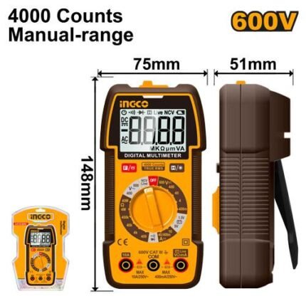 Multimètre numérique CAT.III 600V DM36002