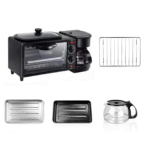 Mini four multifonction avec cafetière 3 en 1 cuisine – Image 3