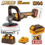Polisseuse INGCO 20V 180mm brushless sans fil pro