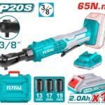 Clé à cliquet sans fil TOTAL 20V 3/8” 65Nm