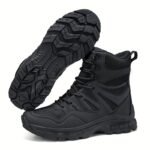 Bottes tactiques légères montantes antidérapantes noir