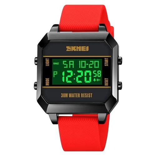 Montre Digitale SKMEI Sport Rouge - Étanche 30M & Alarme Montre Digitale SKMEI Sport Rouge - Étanche 30M & Alarme – Image 1