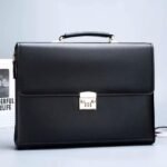 Mallette Affaires en Cuir Marron avec Code