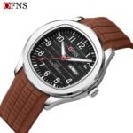 Montre Homme OFNS Sport Chic - Étanche 5ATM & Bracelet Brun