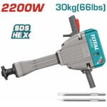 Marteau Piqueur Démolisseur 2200W TOTAL | Emmanchement SDS HEX