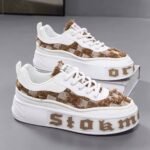Baskets Compensées Streetwear à Damier - Style Tendance