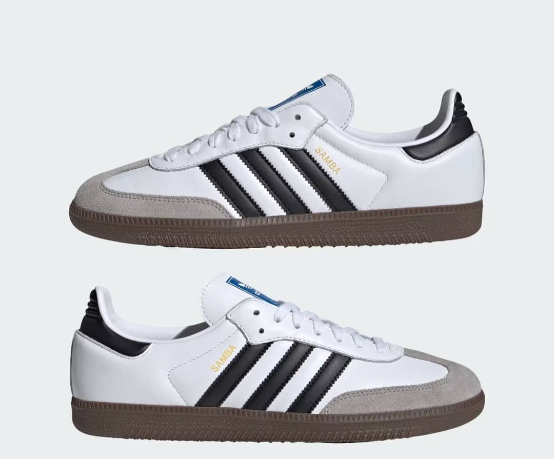 Baskets Adidas Samba OG Blanc et Noir - Sneakers Vintage Baskets Adidas Samba OG Blanc et Noir - Sneakers Vintage – Image 1