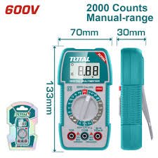 Multimètre Numérique 600V TOTAL | Calibre Manuel Mini Multimètre Numérique 600V TOTAL | Calibre Manuel Mini – Image 1