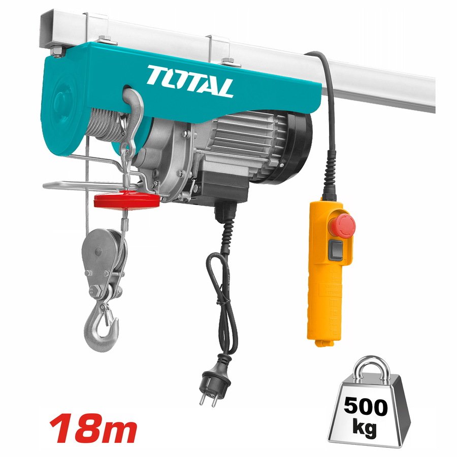 Palan Électrique 500kg TOTAL TLH1952 | Câble 18m Palan Électrique 500kg TOTAL TLH1952 | Câble 18m – Image 1