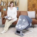 Balancelle Électrique Bébé avec Télécommande et Musique