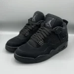 Baskets Air Jordan 4 Black Cat - Sneakers Noir Intégal