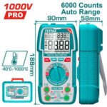 Multimètre Numérique 1000V Pro TOTAL | Auto Range