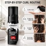 Duo Lorenti Curling Cream & Foam – Soin Boucles Cheveux – Image 4