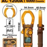 Pince Ampèremétrique INGCO AC 1200A 6000 Counts Numérique