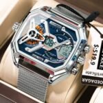 Montre Poedagar Dual Time Analogique Digitale 3 Bar – Image 2
