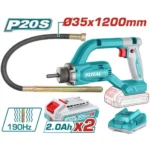 Vibrateur à Béton TOTAL P20S 20V 35mm avec 2 Batteries 2Ah