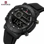 Montre Homme NAVIFORCE Digitale Noire 3ATM Chronographe Chic