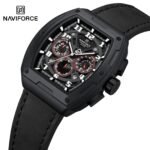 Montre Homme NAVIFORCE Chronographe Noire 3ATM Style Sportif