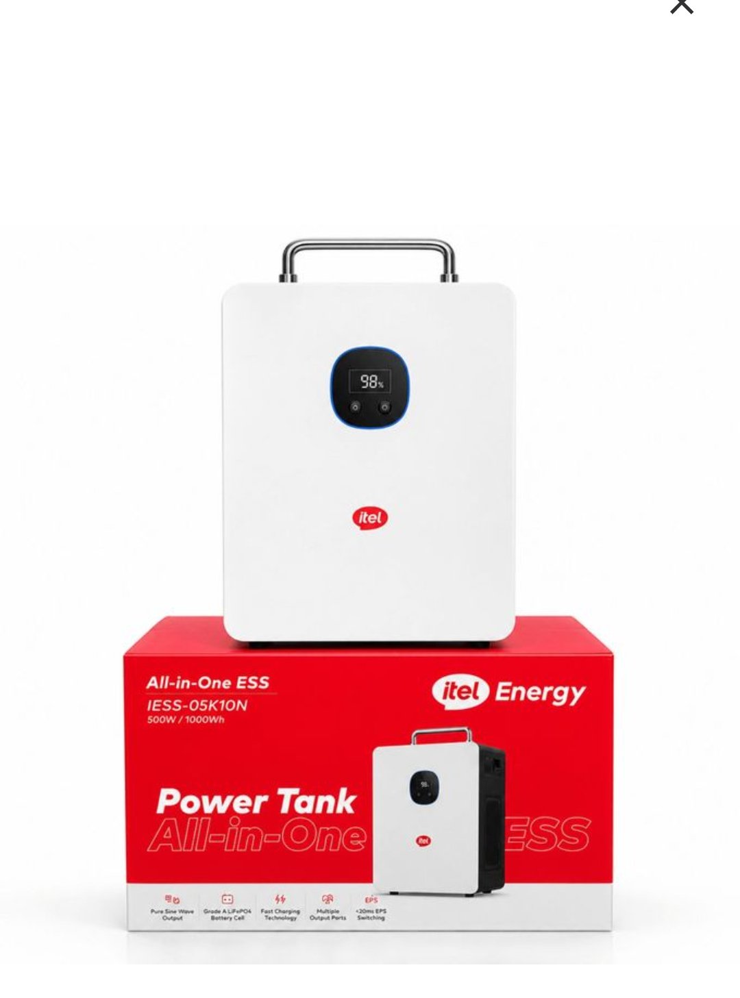Screenshot_20260807-230126 Itel Power Tank IESS-05K10N 500W 1000Wh LiFePO4 All-in-One – Image 1