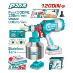 Pistolet à Peinture TOTAL P20S 20V 120 DIN-s Sans Fil