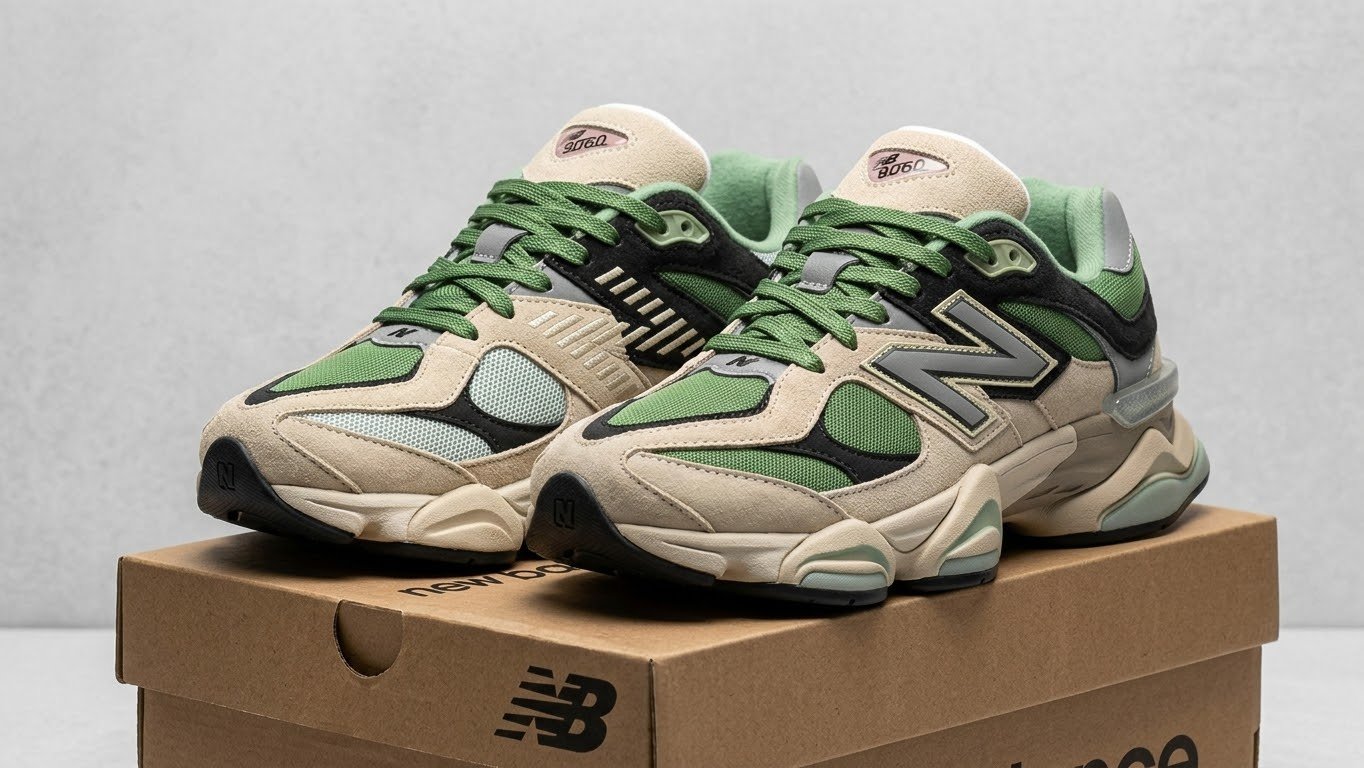 New Balance 9060 Olivine U9060NTC ABZORB SBS Sneakers New Balance 9060 Olivine U9060NTC ABZORB SBS Sneakers – Image 1