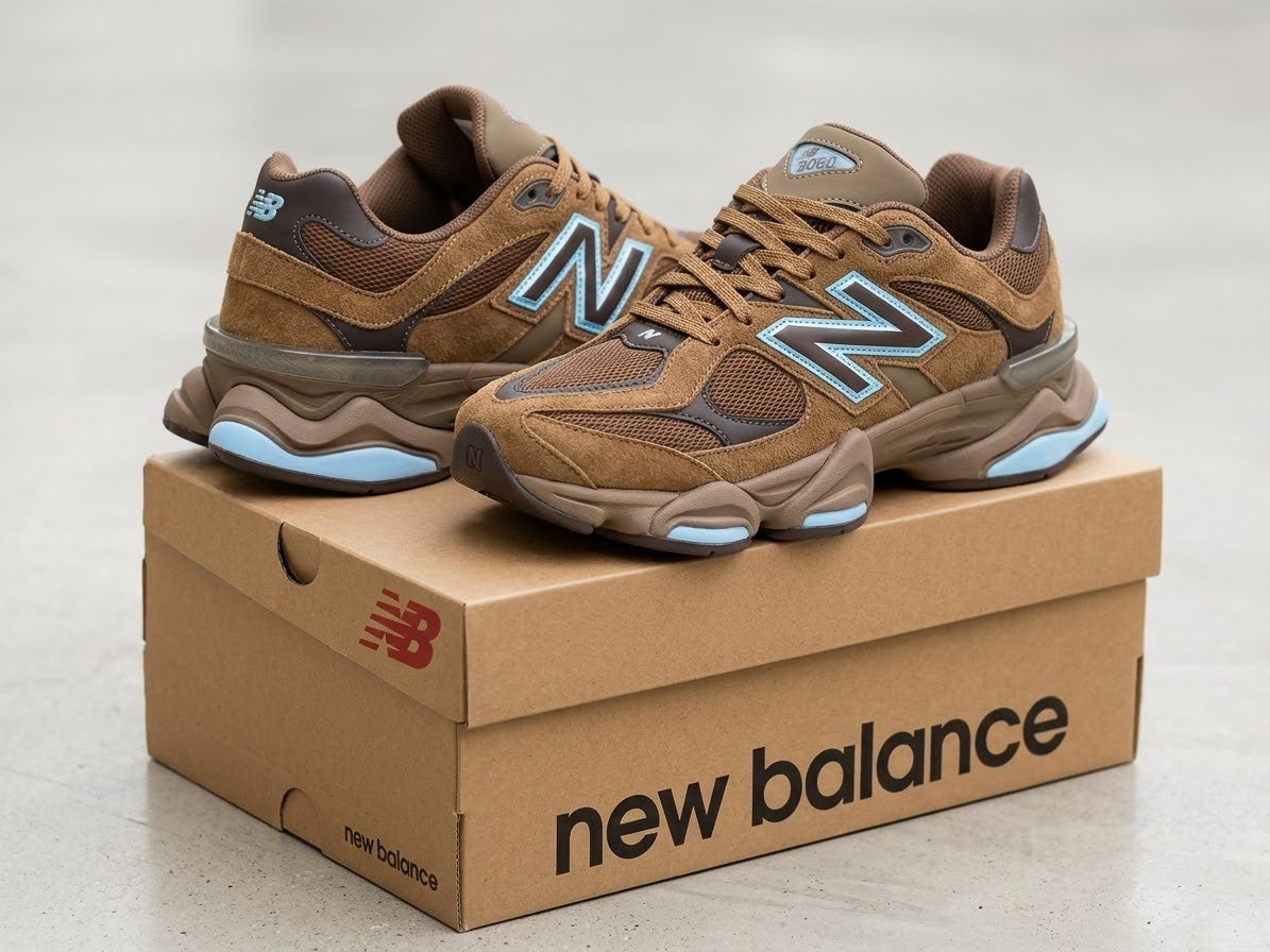 New Balance 9060 Dark Royal Brown U9060NRH ABZORB SBS New Balance 9060 Dark Royal Brown U9060NRH ABZORB SBS – Image 1