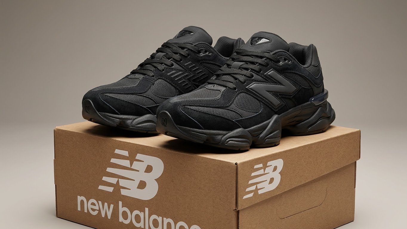 New Balance 9060 Triple Black Suede U9060BPM ABZORB SBS New Balance 9060 Triple Black Suede U9060BPM ABZORB SBS – Image 1