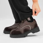 Baskets Homme Marron Semelle Épaisse Style Urbain Tendance