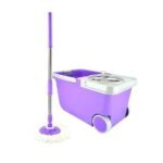 Balai Spin Mop avec Seau Essoreur Rotatif et Manche Réglable – Image 2